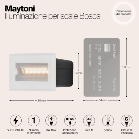 Светильник для ступеней Maytoni O045SL-L3W3K