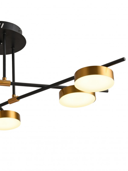 Люстра на штанге Natali Kovaltseva LED LAMPS 81101/6C GOLD BLACK