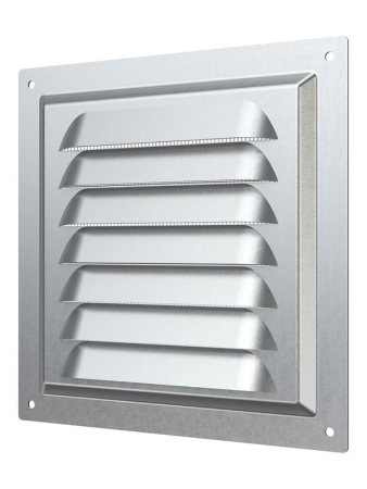 Решетка вентиляционная вытяжная стальная с оцинк. покрытием 150х150мм ERA 1515МЦ