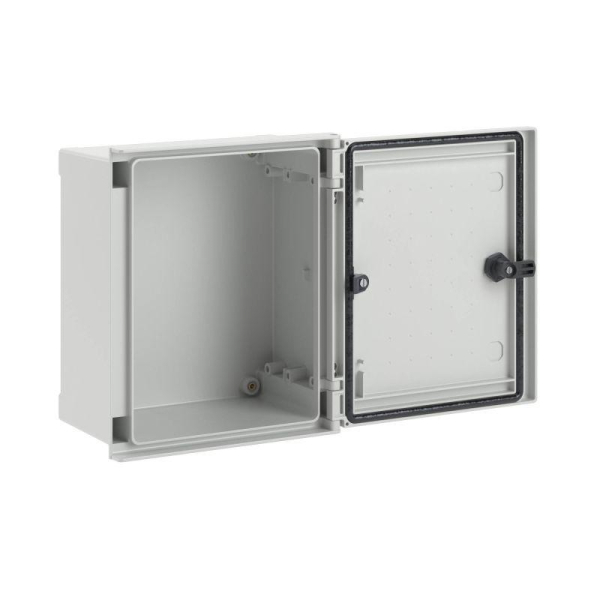 Шкаф цельный навесной без МП со сплошной дверью 300х250х140мм фиберглас DKC CN50391