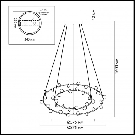 Подвесной светильник Odeon Light 4156/99L