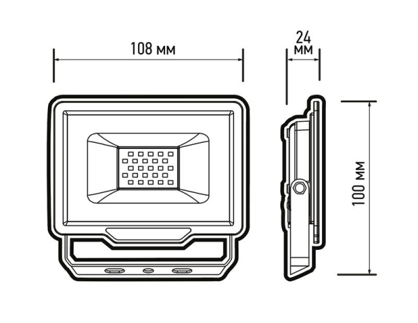 Прожектор светодиодный PFL- C3 20Вт BLUE (цвет свечения син.) для ландшафтного и архитектурного освещения IP65 ДО/СДО JazzWay 5061972