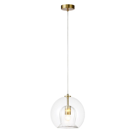 Crystal Lux Светильник подвесной Crystal Lux LUISA SP1 BRASS/TRANSPARENT