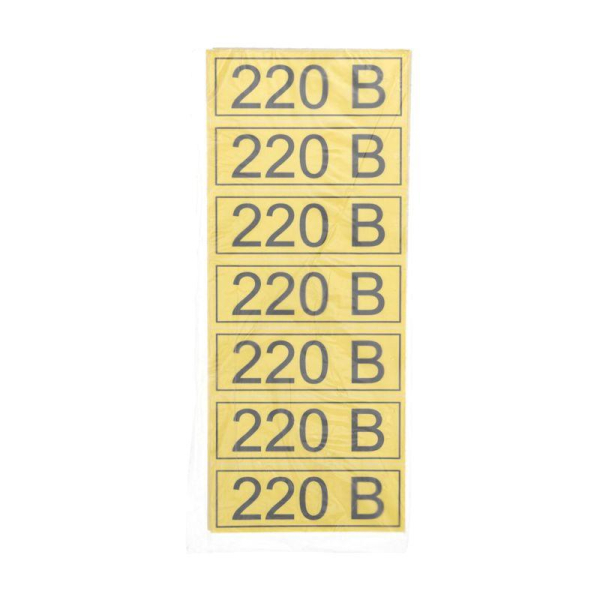 Наклейка знак электробезопасности «220 В» 35х100мм 70 шт. REXANT