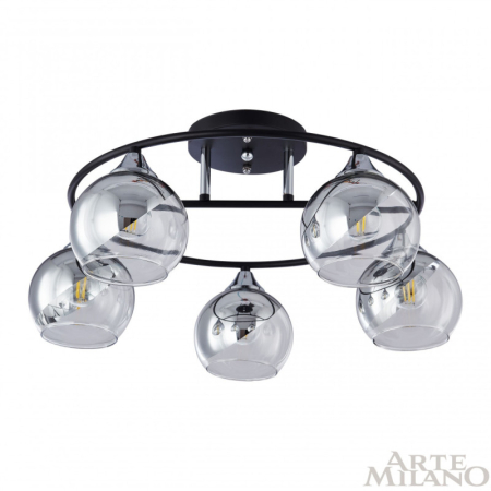 Накладная люстра Arte Milano 322403/5 BK+CR