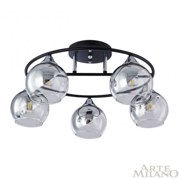 Накладная люстра Arte Milano 322403/5 BK+CR
