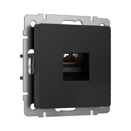 Розетка Werkel W5120108 черный матовый