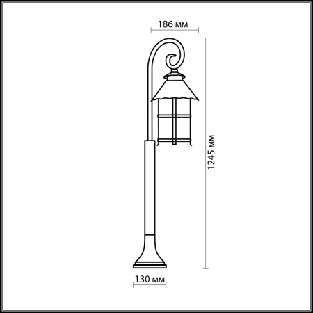 Садовый светильник Odeon Light 2314/1F