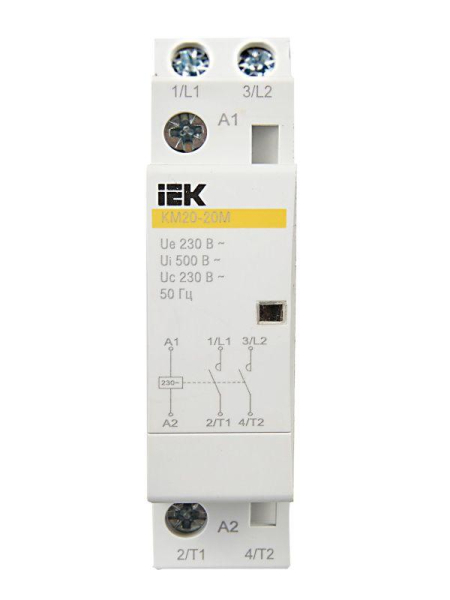 Контактор модульный КМ20-20М AC KARAT IEK MKK11-20-20