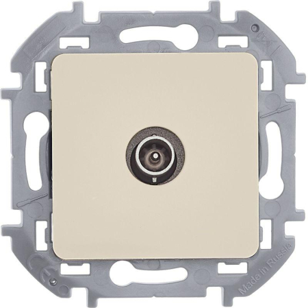 Розетка телевизионная оконечная TV Inspiria 10дБ 5-862мГц механизм сл. кость IEK 673871