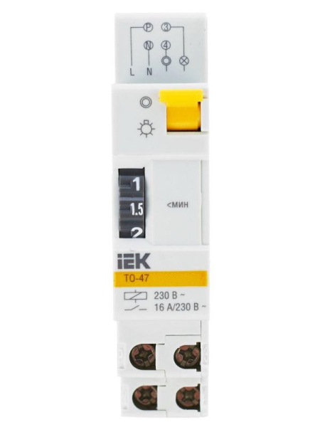 Таймер освещения ТО-47 16А 230В на DIN-рейку KARAT IEK MTA30-16