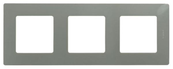 Рамка 3-м Etika светл. галька IEK 672523