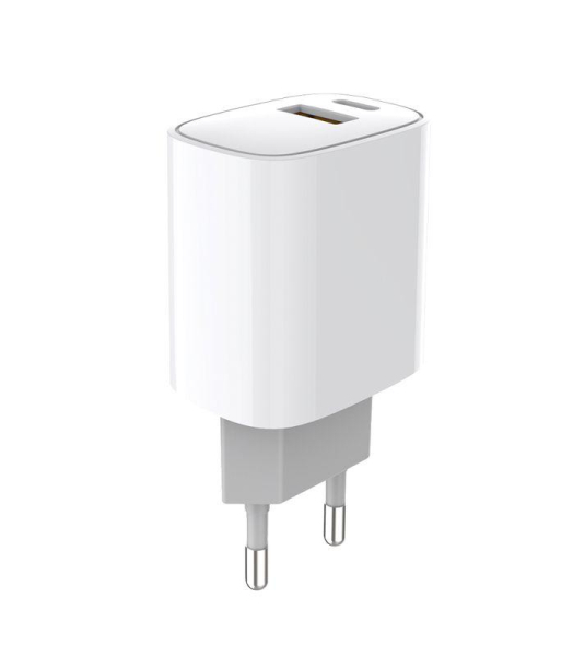 Сетевое зарядное устройство с двумя портами USB-A + USB-C, 20Вт REXANT