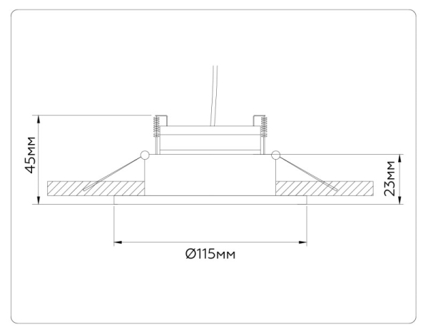 Встраиваемый светильник Ambrella Light TN51912