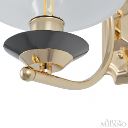Бра Arte Milano 301240/1W Bk/Gd