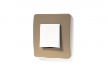 Рамка 1-м UNICA STUDIO песочн./бел. SchE NU280226