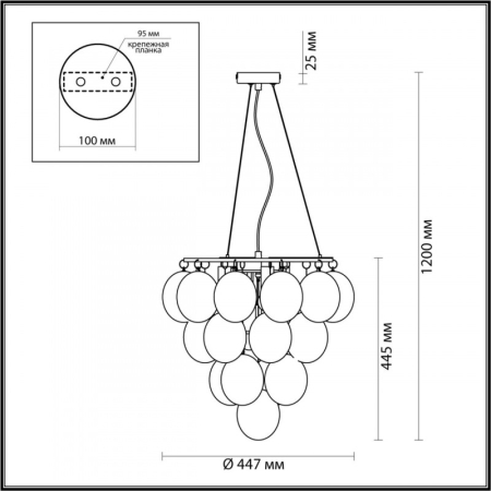 Подвесная люстра Odeon Light 4812/6