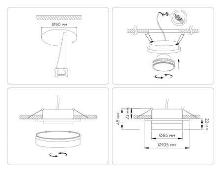Влагозащищенный светильник Ambrella Light TN6707