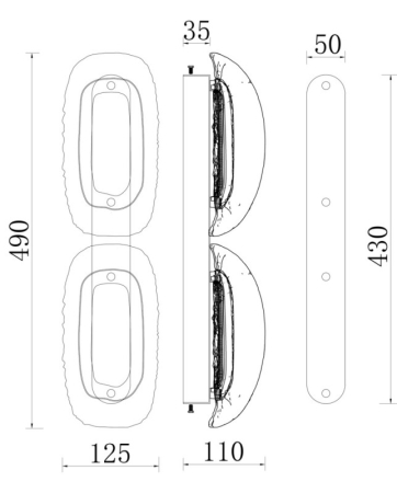 Бра Fluorite FL1183-3W