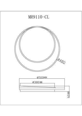 Накладной светильник MyFar MR9110-CL