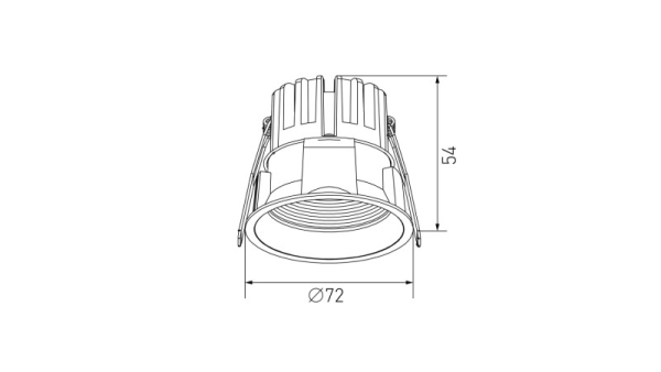 Встраиваемый светильник DesignLed DL-RE1202-WH-WW