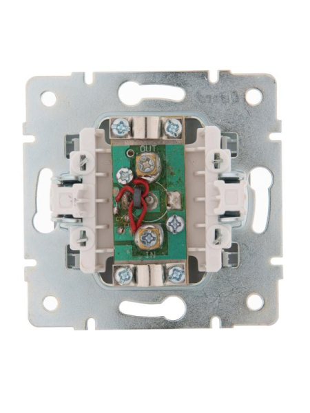 Розетка телевизионная проходная TV СП Karina механизм матов. серебр. LEZARD 707-4388-129