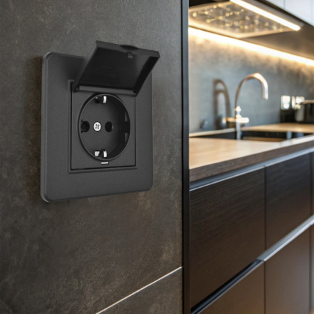 Розетка Arte Milano SET16-1-41-1 black