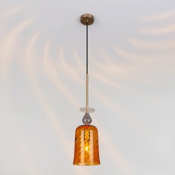 Подвесной светильник Eurosvet 50194/1 янтарный
