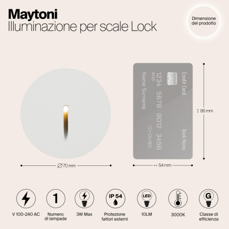 Светильник для ступеней Maytoni O014SL-L3W3K