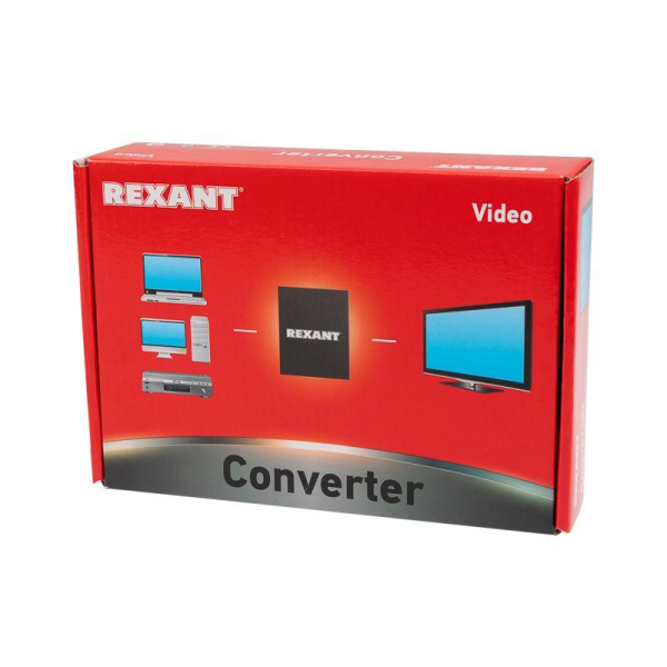 Конвертер BNC+S-video на VGA REXANT 17-6910