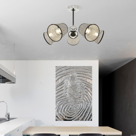 Люстра на штанге Arte Milano 320007/5 CR.BK