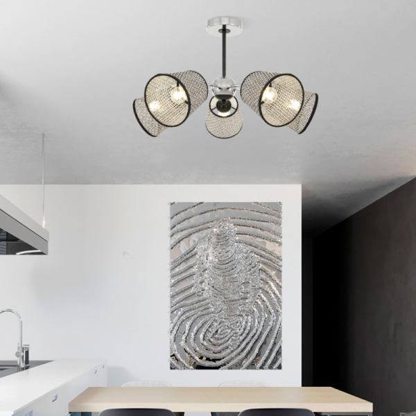 Люстра на штанге Arte Milano 320007/5 CR.BK