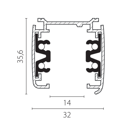 Шинопровод Lightstar 504025-R