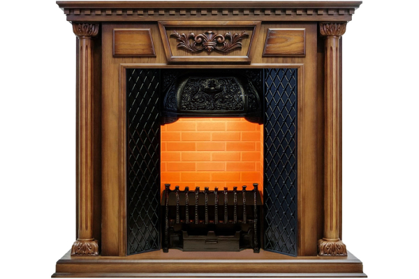 Dimplex Каминокомплект Olympia - Дуб антик / Кирпич с очагом Cassette 400 LNH-INT PS (без дров)