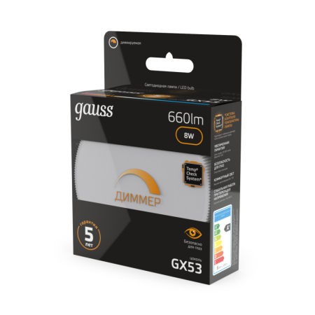 Светодиодная лампа Gauss 108408108-D