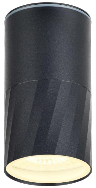 Светильник 5222 GU10 IP65 уличный потолочный черн. IEK LT-UPU0-5222-GU10-1-K02