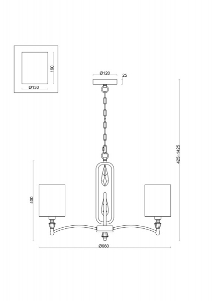 Подвесная люстра Freya FR1007PL-05N