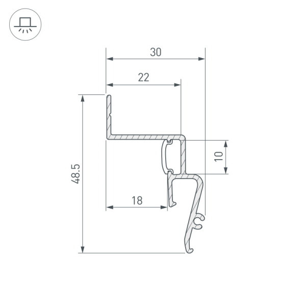 Профиль Arlight 039510(1)