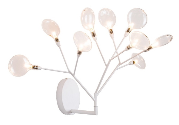 Crystal Lux Бра Crystal Lux EVITA AP9 WHITE/TRANSPARENT
