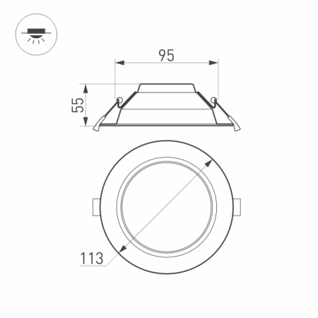 Светильник Downlight Arlight 023198(2)