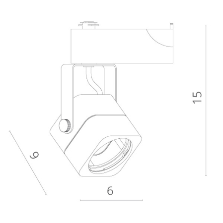 Светильник на шине ARTE Lamp A1314PL-1WH