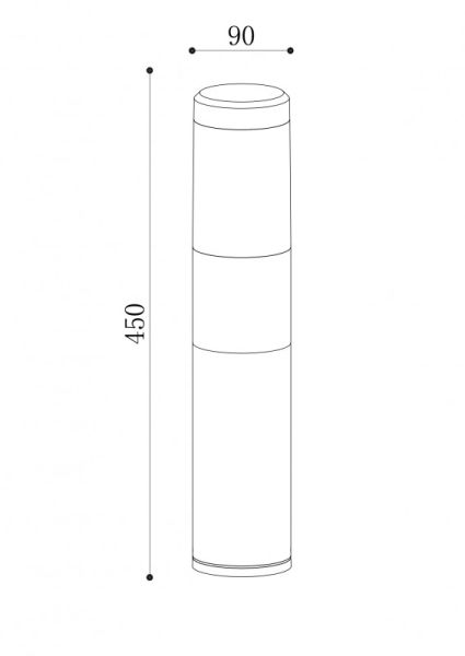 Садово-парковый светильник Maytoni O590FL-L8B4K