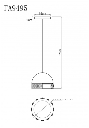 Подвесной светильник Ambrella Light FA9495