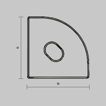 Заглушка профиля Maytoni Technical 642029