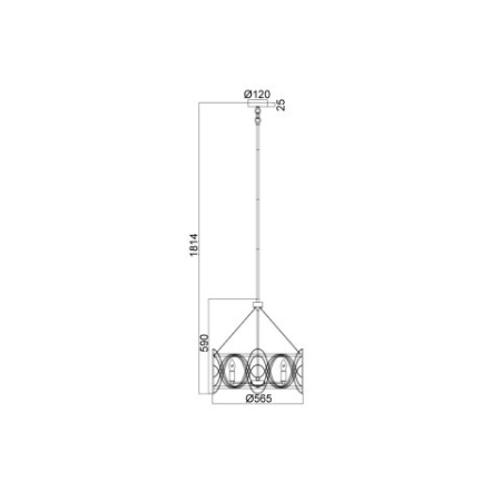 Люстра на штанге Vele Luce VL4104P05