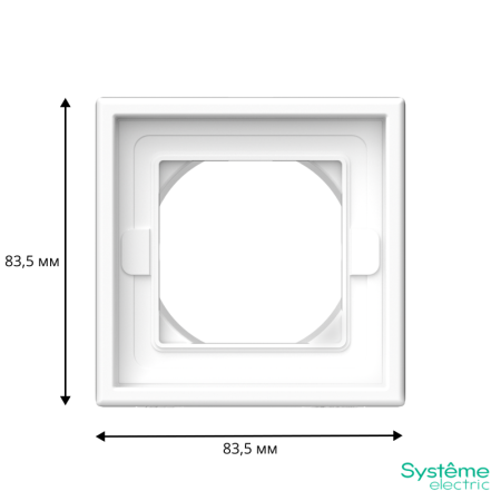 Рамка 1-м ArtGallery IP44 бел. SE GAL440101