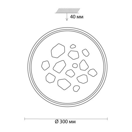 Накладной светильник Sonex 3024/28WL