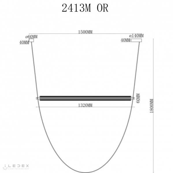 Подвесной светильник iLedex 2413M OR