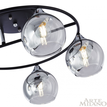 Накладная люстра Arte Milano 322403/5 BK+CR