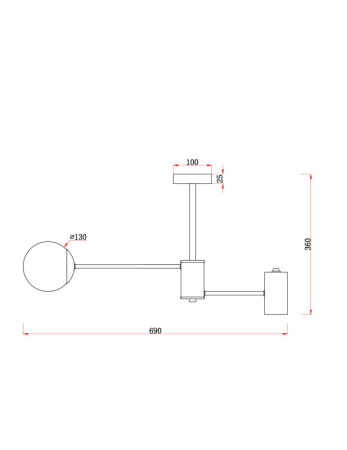 Люстра на штанге Freya FR5325CL-03BS